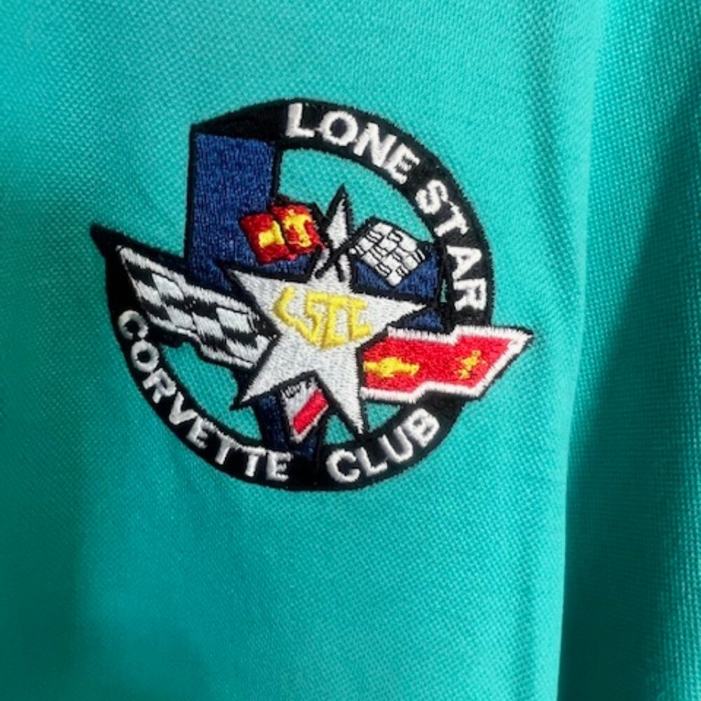 Corvette Lone Star State of Texas polo shirt